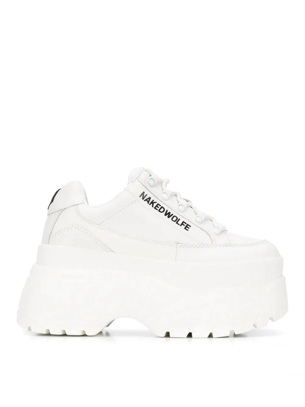 Vintage Naked Wolfe White Platform Trail Sneakers